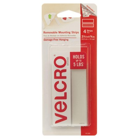 VELCRO BRAND cloth hook and eye USA Consumer Products 221392 0.75 in. Eye Removable Mounting Squares - 8 Count 221392